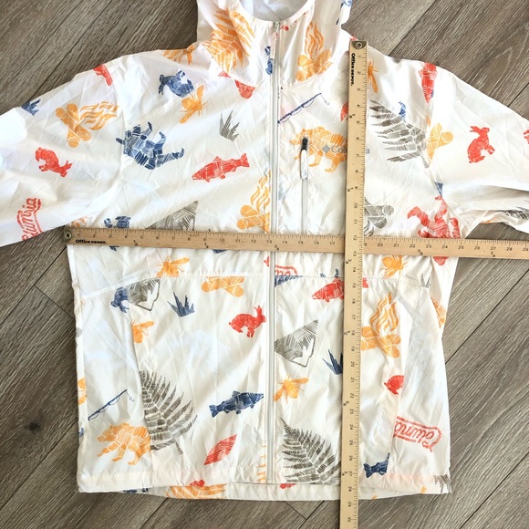 Columbia Mens Flash Challenger Windbreaker size Large Lightweight Full-Zip Hood - Picture 9 of 9